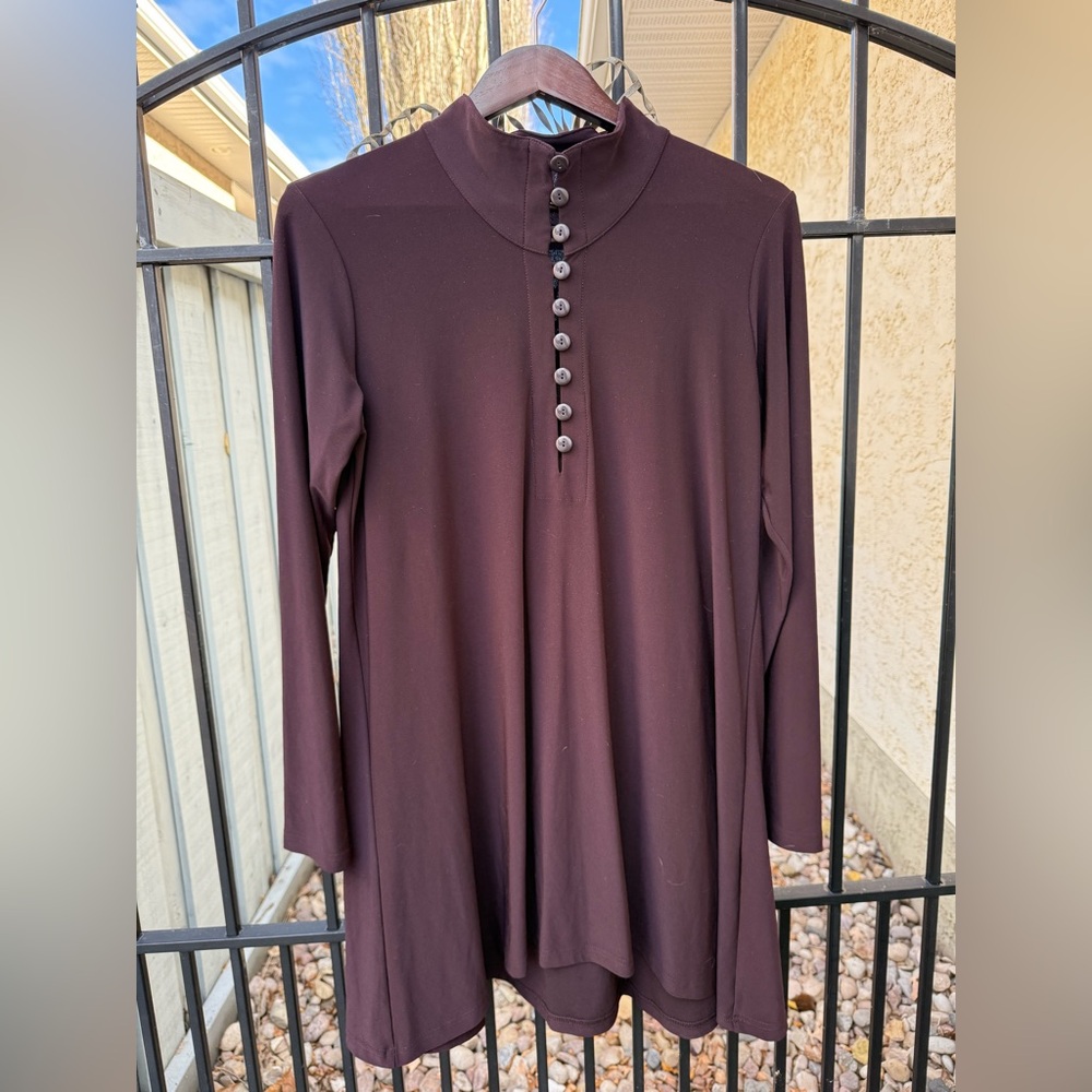 Sympli Deep Brown Long Sleeve shirt